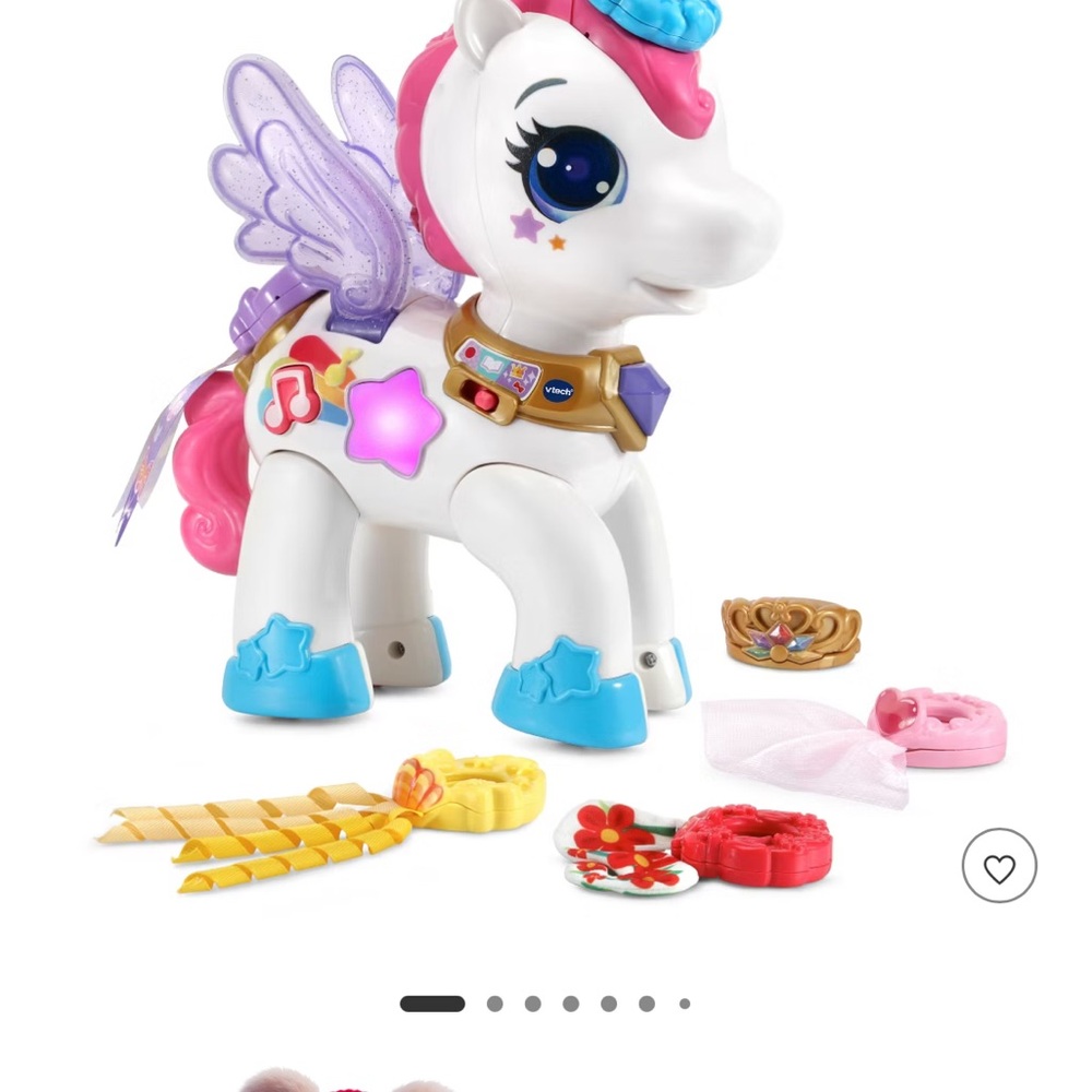 VTech Style & Glam On Unicorn musical toy with wheels